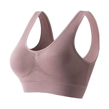 Bra Women's No Rings Sexy Gather Beautiful Back Yoga Vest plus size European and American Cushion Fitness Running Yoga Underwear