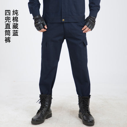 Work Clothes Jacket Men's Spring and Autumn Thickened Anti-scalding Wear-resistant Electric Welding Overalls Auto Repair Site Labor Protection Clothing Overalls