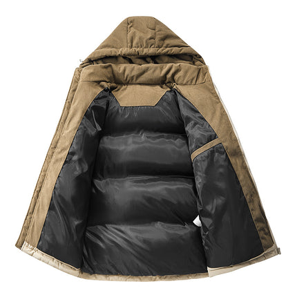 Cross-Border Large Size Hot-Selling Hooded Removable Couple High-Quality Cotton Clothing Autumn and Winter Thickened Cotton Windproof and Warm Cotton Clothing