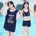 (upgraded high-end quick-drying) 3538 three-piece set-navy blue / 2XL Recommended 57.50 kg-65.00 kg