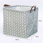 [cotton and linen waterproof/large capacity/foldable] / Square [grey arrow] 33*33*33cm