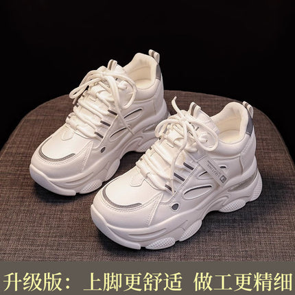 Women's Dad Sneakers with Hidden Height Increase, New Autumn Style, Thick-Soled, Versatile, Slimming, Casual Sports Shoes, Professional Shoes