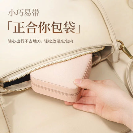 Foreign Trade Cross-Border Earrings Jewelry Jewelry Box Wholesale Creative Portable Jewelry Storage Box Zipper Jewelry Box Small Jewelry