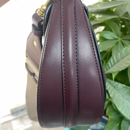 Z Family Accessible Luxury 	 Bags Crossbody Bag Women's 2025 Spring New Saddle Bag Contrast Color Quilted Handheld Flap Bag