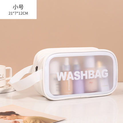 TikTok Same Style Cosmetic Bag Large Capacity Portable Portable Cute Women's Travel Portable Simple Wash Storage Bag Waterproof