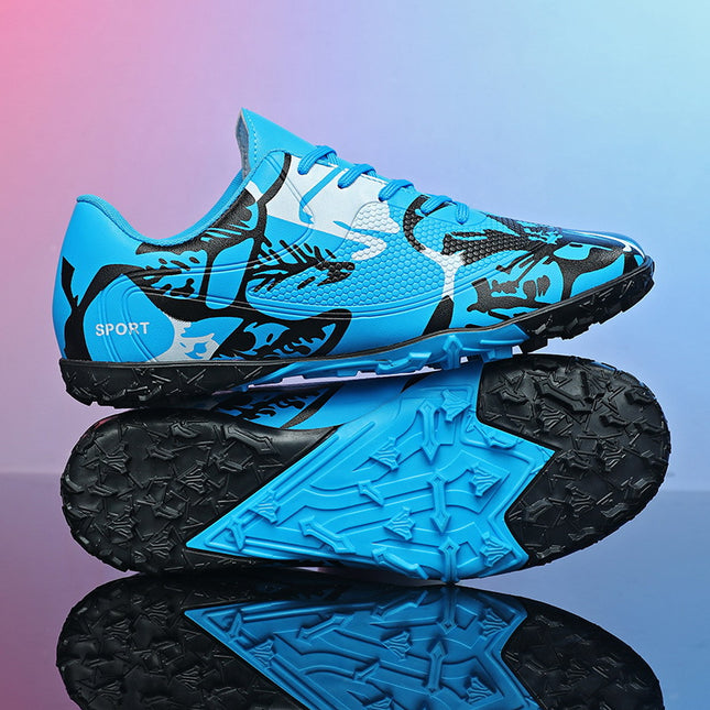 Professional Training Football Shoes Low-top Leather Spikes Football sneaker Low-top Youth Sneakers plus size Cross-border