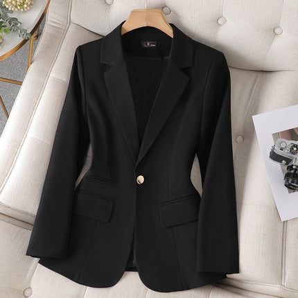 Cross-Border Green Casual Blazer for Women, New Autumn Style, Elegant, Fashionable, High-End, Professional Blazer Top