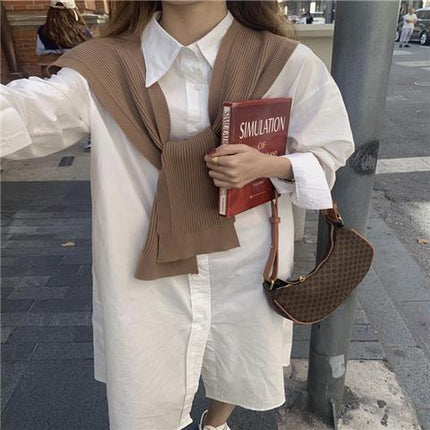 2026 Spring and Autumn Layering Essential Fashionable Knitted Shawl Korean Style Tie Knot Decorative Woolen Outerwear Small Cardigan