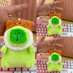 Bead chain style / Green puppy hat capibala