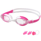 Pink and white [free earplugs and nose clip] (bubble bag simple packaging)