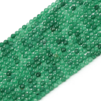 Natural Stone Crystal Mini Size Beads Cut Face Facet Round Beads Bracelet Necklace DIY Original Beaded Accessories Beads