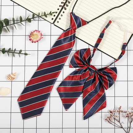 Japanese Plaid JK Tie Tie Set Women's College Style Graduation Photo Free Accessories Korean Style Bow Mariners Suit