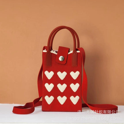 2025 New Amazon Hot Selling Woven Mobile Phone Bag Cross-Border Popular Small Square Bag Woven High-End Women's Cross-Body