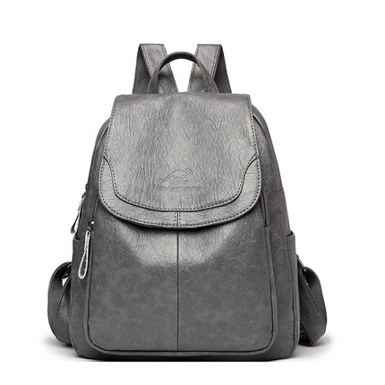 Barrel Kangaroo Women's Bag 2025 New genuine goods Women's Large Capacity Soft Leather Backpack Simple Fashion Travel Bag