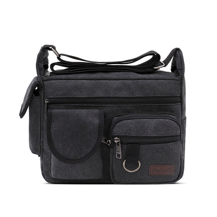 Spring New Men's Bag Canvas Shoulder Bag Men's Crossbody Bag Men's Bag Backpack Casual Sports Bag Fashion Trendy Bag