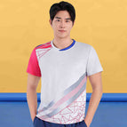 A331 white and red men's top / M