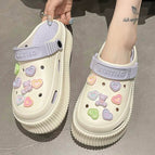 2288 colorful love 14-piece set [white and purple] / 36-37