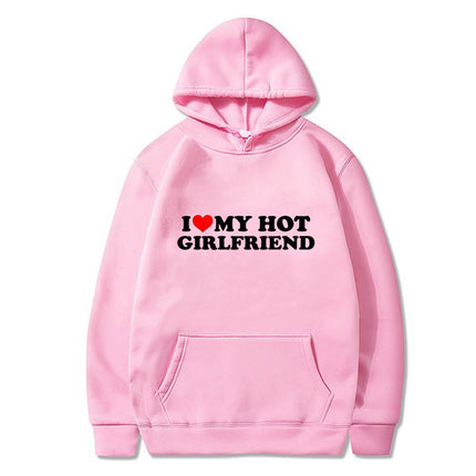 [Cross-border European Code] Divertente stampato I Love My Hot Hoodie