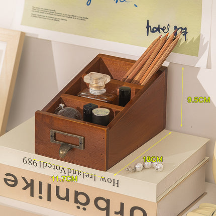 Bedside Remote Control Phone Holder Desktop Organizer Lipstick Perfume Storage Box Makeup Brush Holder Pen Holder Desk Pencil Box