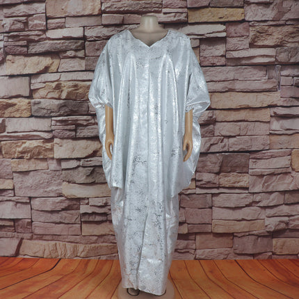 Foreign trade African ethnic clothing women's clothing dress quality loose batwing sleeve dress robe with headscarf