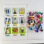 2000 mixed colors + drawings + building block hammer