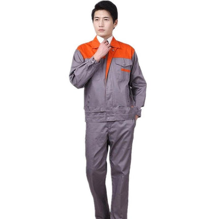 Autumn and winter long-sleeved overalls suit men's and women's labor protection clothing jacket workers workshop tooling large size maintenance clothing tooling,