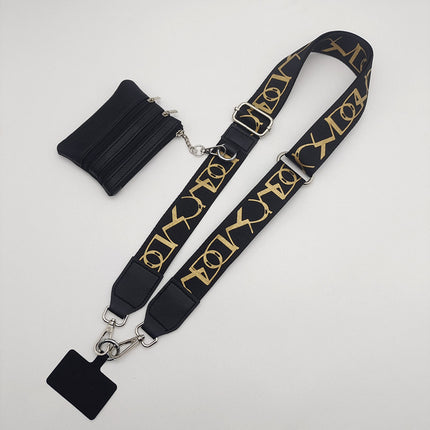 Hot-selling mobile phone strap replaceable detachable hand strap with coin purse mobile phone lanyard Amazon cross-border