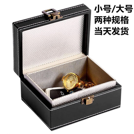 New cross-border in stock black PU leather RFID Faraday shielding box car key mobile phone signal shielding box