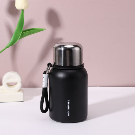 316 Stainless Steel All-Steel Lid Thermos Cup Mini Compact Flap Pocket Pants Cup High-Looking Portable Water Cup with Rope Customization