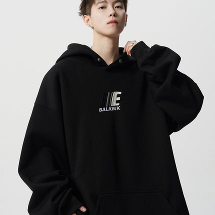 American-style Heavy Hooded Sweater Men's Autumn Fashion Brand Casual Couple Hoodie High Street All-match Embroidered Loose Jacket