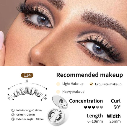 [Amazon Hot Selling Magnetic Eyelash Style] One-piece Storage Box European and American Natural Thick Portable Glue-free Eyelash