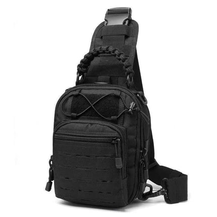 Explosive Outdoor Tactical Chest Bag Multifunctional Waterproof Camping Chest Bag Men's and Women's Shoulder Bag Crossbody Bag Mountain Climbing Fishing Bag