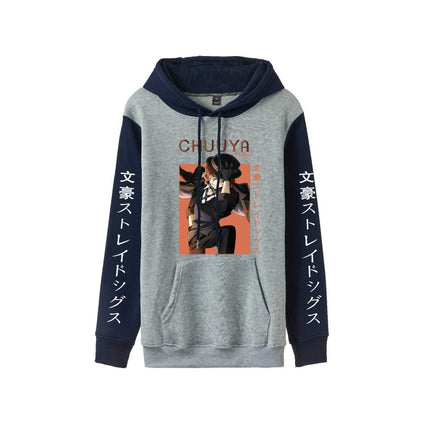 Foreign trade spring and autumn hooded sweater literary giant wild dog around the European code cross-border hot printing pullover men's and women's sweater