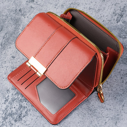 New Cross-Border Popular Korean Style Multifunctional Women's Clutch Wallet Short Niche Fashion Multi-Card Slot 70% off Wallet