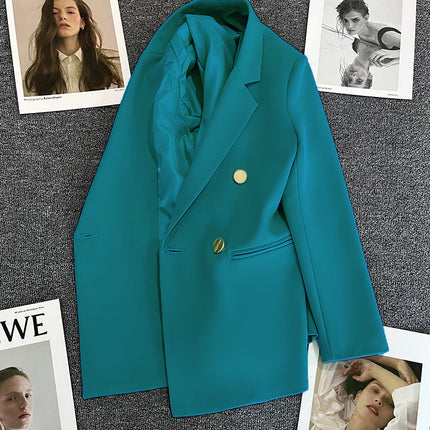 Candy Green Trendy Blazer for Women, 2026 Spring and Autumn New Korean Style, Internet Celebrity Style, Petite Casual