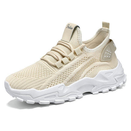 Women's Shoes, New Summer Models, Foreign Trade Wholesale Running Shoes, Mesh Breathable Retro Thick-Soled Dad Shoes, Korean Style Sports Shoes