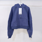 Aqua blue 039 half zipper sweatshirt / M/4 code fit 45.00 kg-55.00 kg
