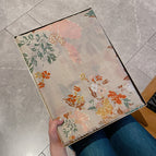 Light Luxury Bronzing Flower Khaki