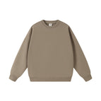 Round neck style-milk tea color / S
