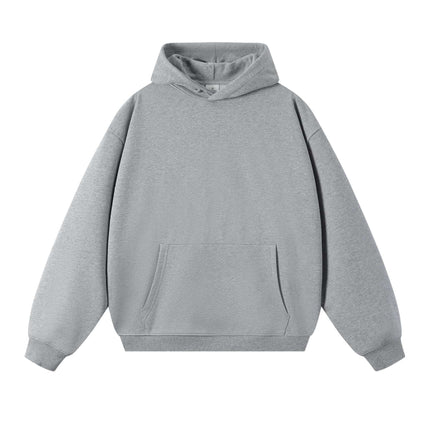 New Style Couple's Loose-Fitting Round-Neck Hooded Sweatshirt, Long-Sleeved Sweatshirt, Heavyweight Pure Cotton 400g Hoodie with Printed Logo