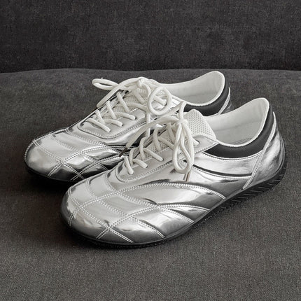 Black Racing Moral Training Shoes Men's New Mesh Breathable Forrest Gump Shoes Sports Casual Shoes Apple Shoes Leather Sc12