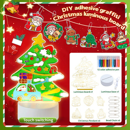 DIY children's crystal plastic painting suit graffiti free plastic painting window pendant keychain sun catcher toy