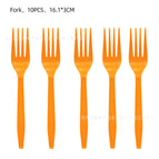 Orange fork 10pcs
