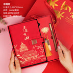 The future is promising chinese red-window grille button upgrade four-piece set