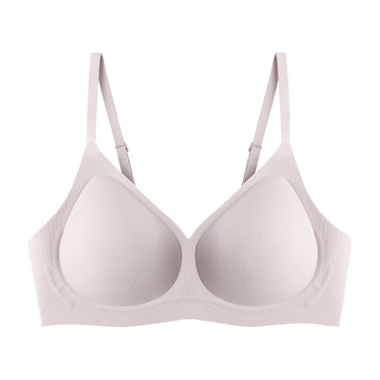 7A Antibacterial Underwear Small Breast Push-up Jelly Strip Soft Support Bra No Steel Ring Fixed Cup Wireless bra