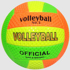 B thick hemp pattern yellow green orange volleyball