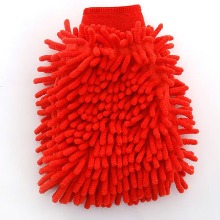 Car Cleaning Gloves Chenille Coral Gloves Car Washing Double-sided Rag fleece-lined Thickened Car Washing Gloves