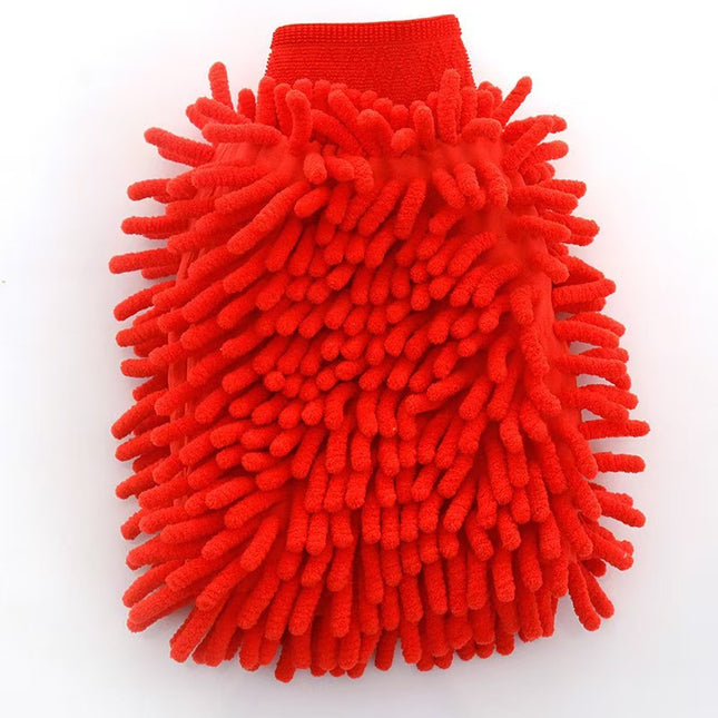 Car Cleaning Gloves Chenille Coral Gloves Car Washing Double-sided Rag fleece-lined Thickened Car Washing Gloves
