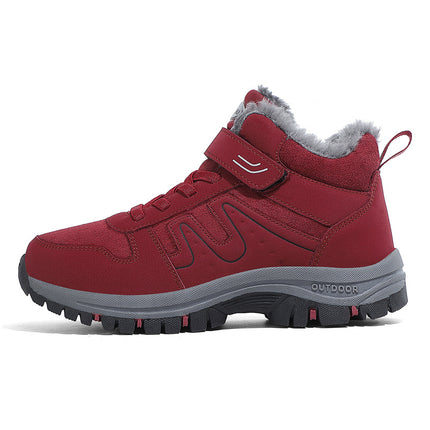 Ladies winter snow boots plush warm cotton shoes wear-resistant plus size cold-resistant sports outdoor elderly shoes factory wholesale