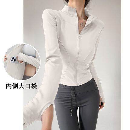 Yoga Clothing for Women 2026 New Style Jacket Quick-Drying Fitness Clothing Sports Running Suit Long-Sleeved Pilates Training Top